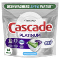 Cascade Platinum + Oxi Dishwasher Pods, Action Pacs Dishwasher Detergent Pods, Fresh Scent, 14 Ct