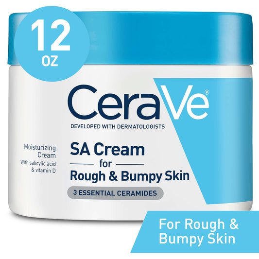 CeraVe SA Body Cream for Rough & Bumpy Skin with Salicylic Acid To Improve Skin Texture, 12 oz