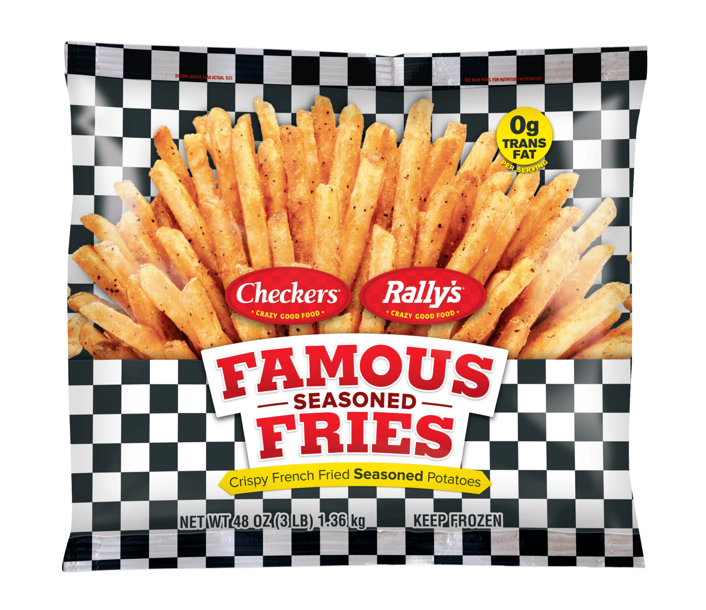 Checkers / Rally's Famous Seasoned Fries, 48 oz (Frozen)