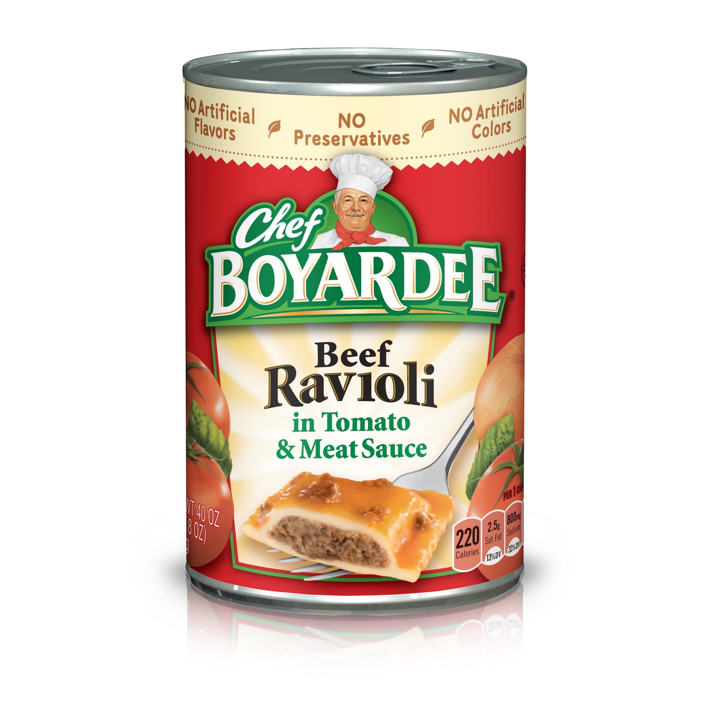 Chef Boyardee Beef Ravioli in Tomato Sauce, Microwave Pasta, 40 Oz