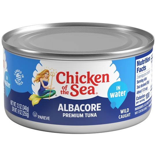 Chicken of the Sea White Albacore Tuna in Water, 12 oz Can