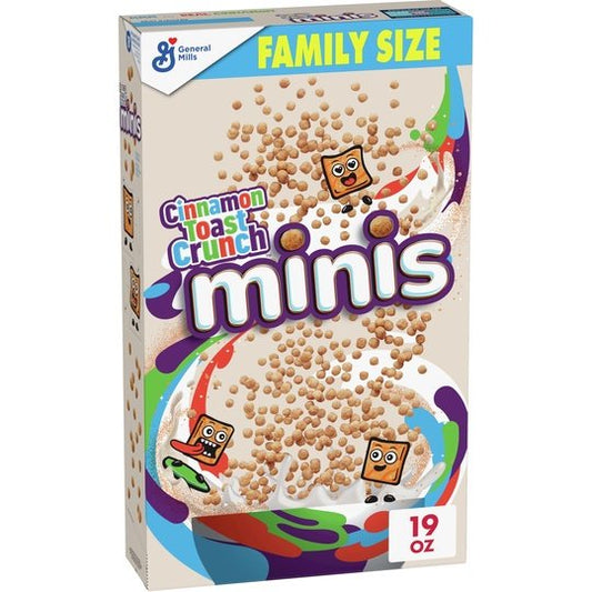 Cinnamon Toast Crunch Minis Breakfast Cereal,�Family Size, 19 OZ