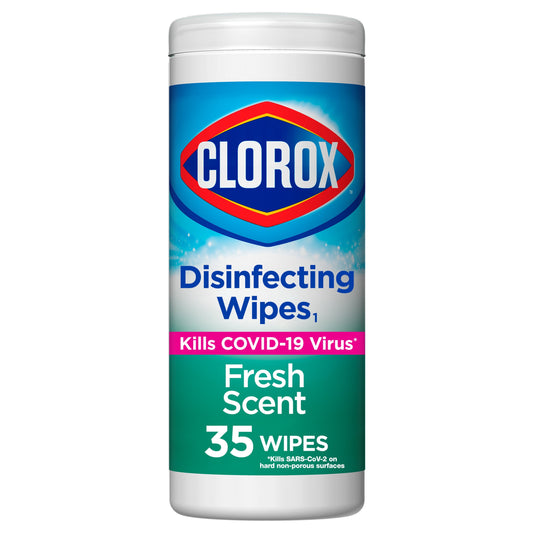 Clorox Bleach-Free Disinfecting Cleaner Wipes, Fresh Scent, 35 Count