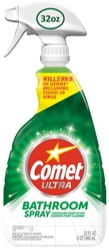 Comet Bathroom Cleaner Spray, Lemon, 32 oz