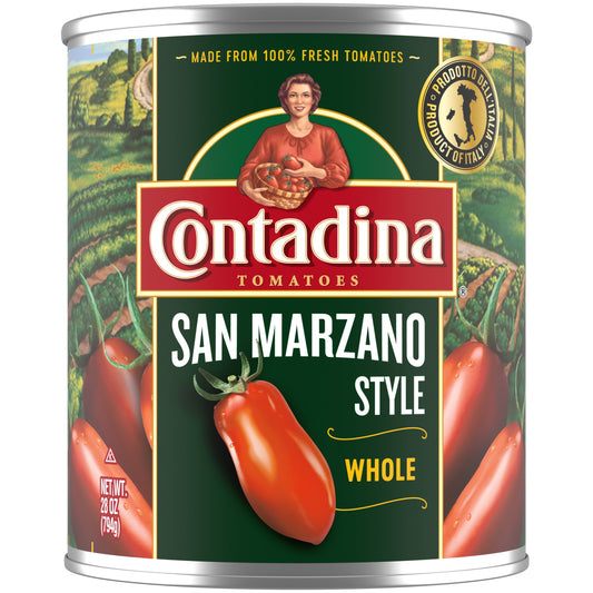 Contadina San Marzano Style Canned Whole Tomatoes, 28 oz Can