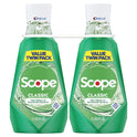 Crest Scope Classic Mouthwash, Original Mint, 2X1L