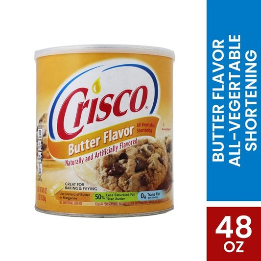 Crisco All-Vegetable Butter Flavor Vegetable Shortening, 48 oz