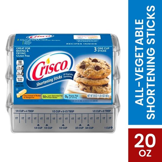 Crisco All-Vegetable Shortening Sticks, 20 oz