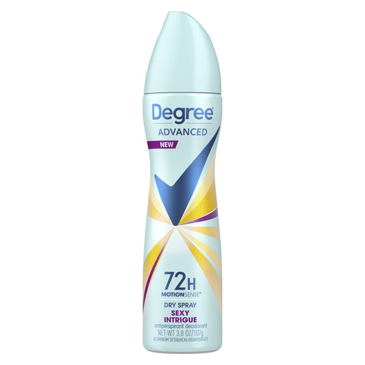 Degree Advanced Long Lasting Women's Antiperspirant Deodorant Dry Spray, Exotic Flowers, 3.8 oz