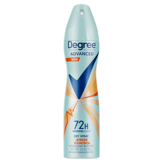 Degree Advanced Long Lasting Women's Antiperspirant Deodorant Dry Spray, Stress Control, 3.8 oz