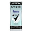 Degree Ultra Clear Long Lasting Women's Antiperspirant Deodorant Stick Twin Pack, Fresh, 2.6 oz