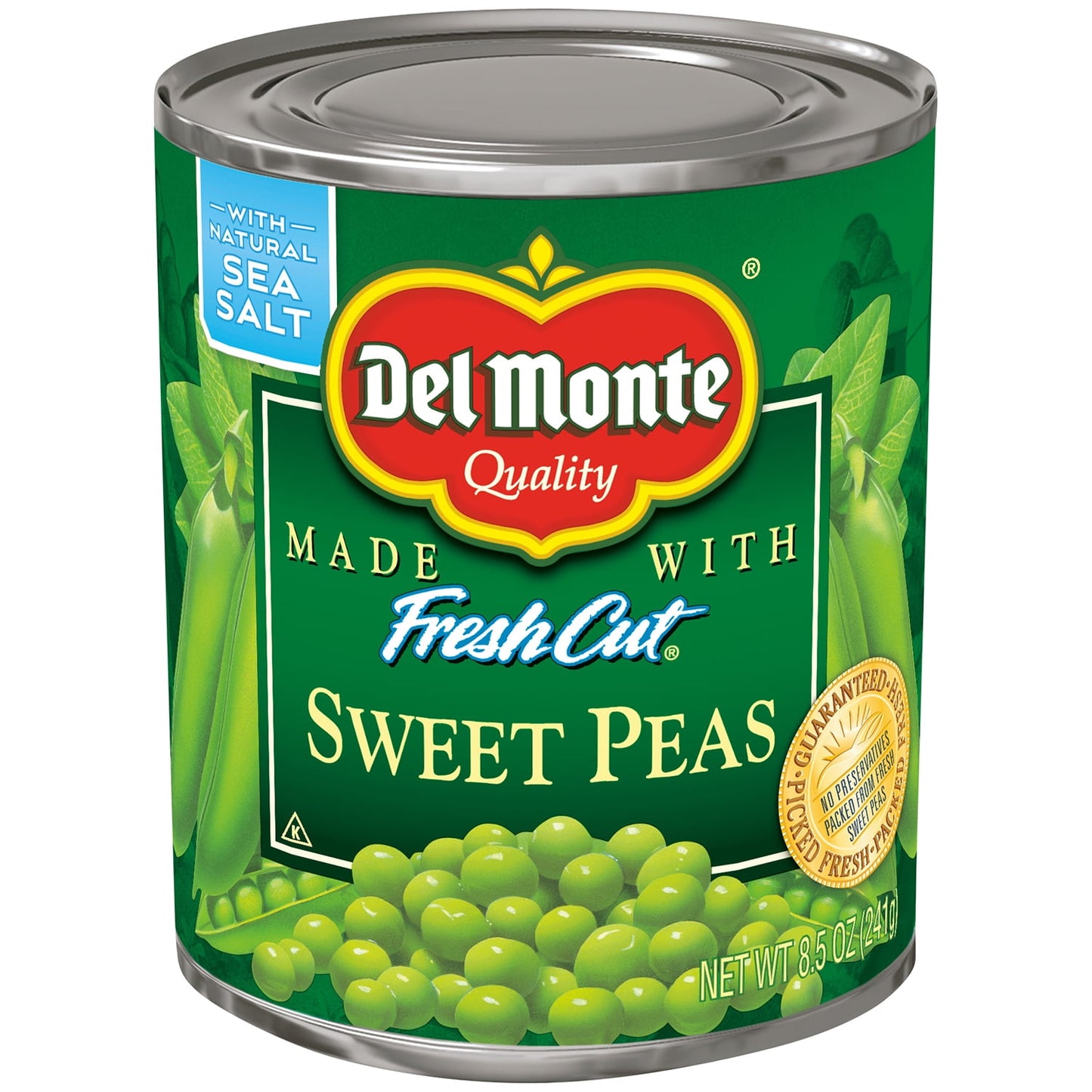 Del Monte Canned Sweet Peas, Canned Vegetables, 8.5 oz Can