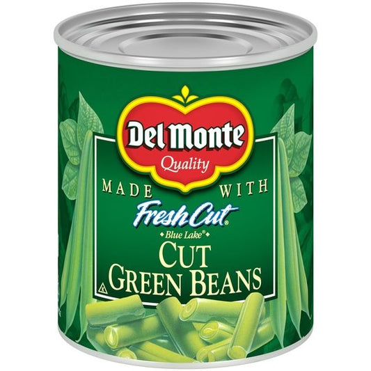 Del Monte Cut Green Beans, Canned Vegetables, 8 oz Can