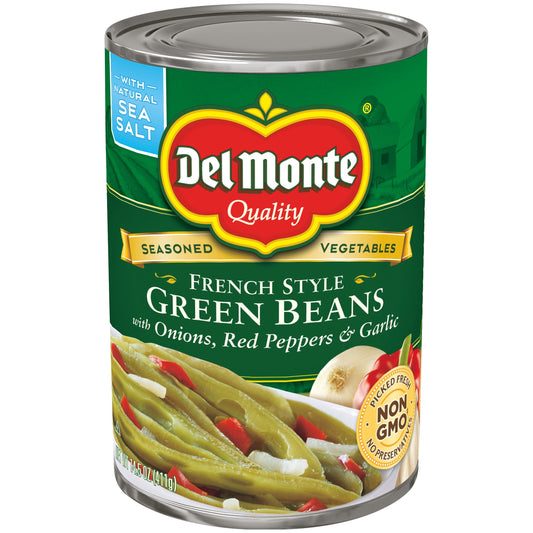 Del Monte French Style Green Beans, Vegetables, 14.5 oz Can