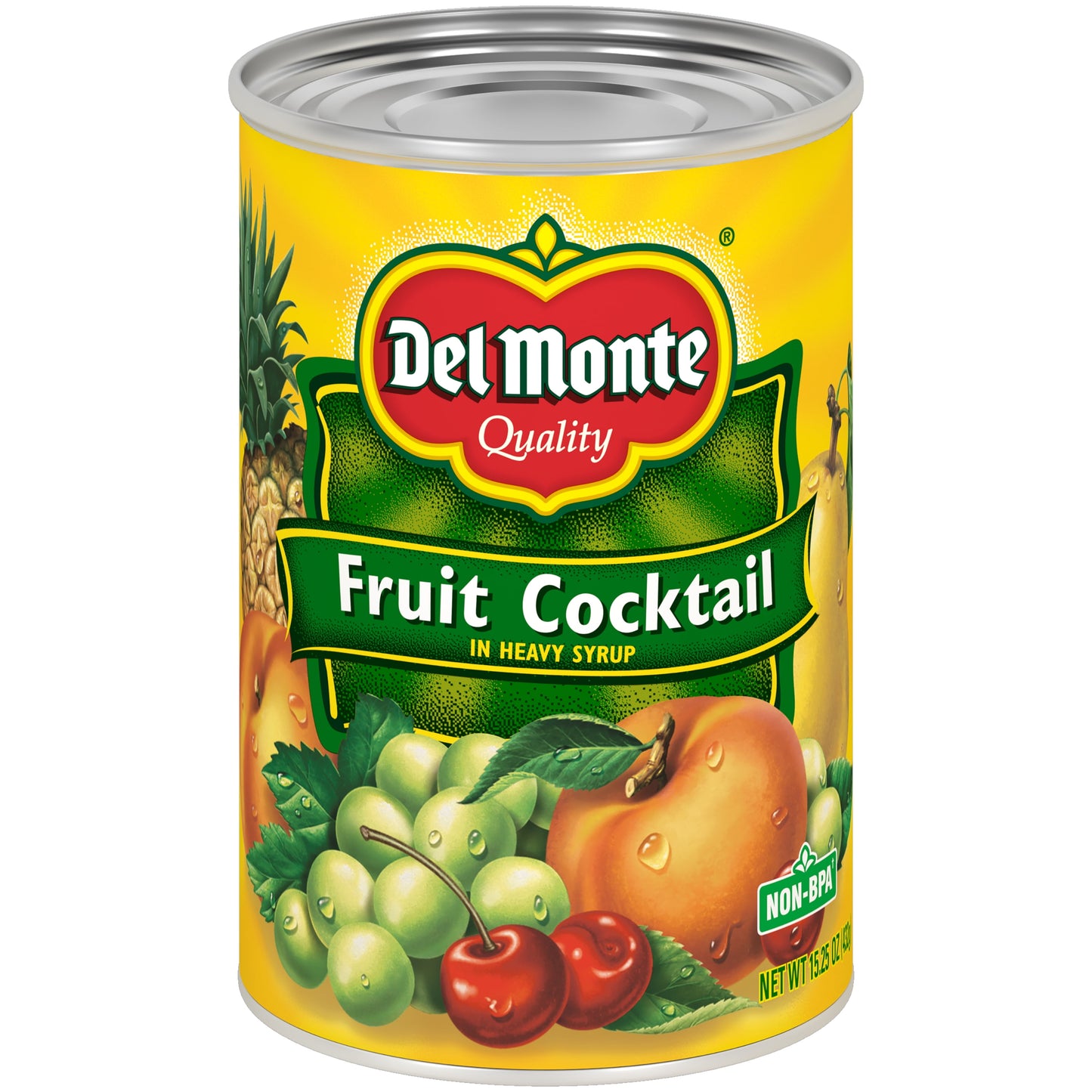 Del Monte Fruit Cocktail, Heavy Syrup, Canned Fruit, 15.25 oz Can