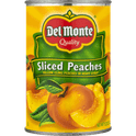 Del Monte Yellow Cling Sliced Peaches, Canned Fruit, 15.25 oz Can