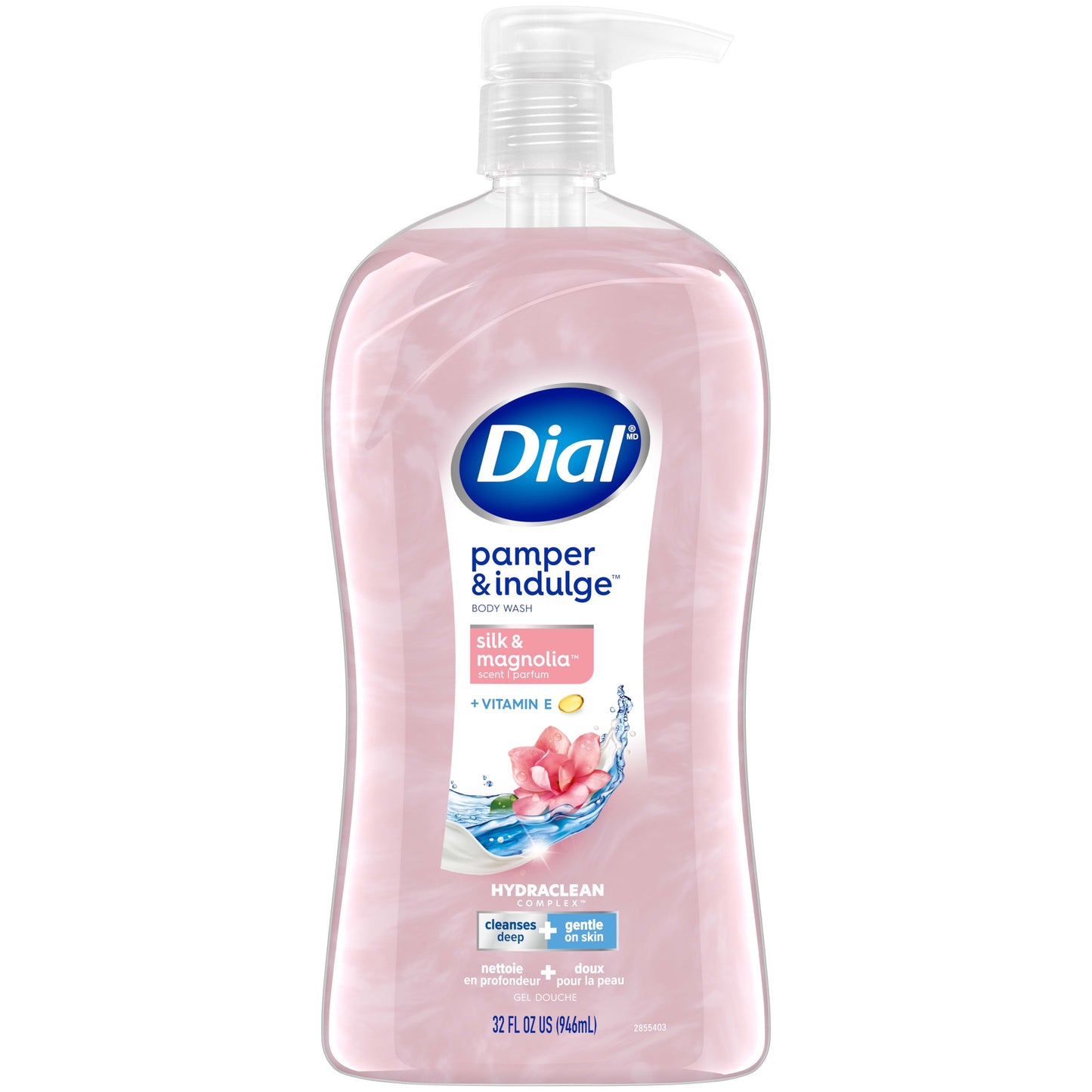 Dial Body Wash, Pamper & Indulge, Silk & Magnolia, 32 fl oz