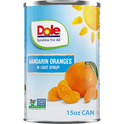 Dole Mandarin Oranges in Light Syrup, 15 oz Can