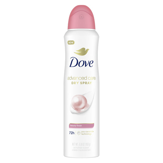 Dove Advanced Care Women's Antiperspirant Deodorant Dry Spray, Floral, 3.8 oz