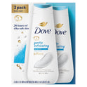 Dove Gentle Exfoliating Long Lasting Body Wash Twin Pack, Sea Minerals, 20 fl oz