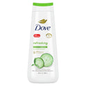 Dove Refreshing Long Lasting Gentle Body Wash, Cucumber and Green Tea, 20 fl oz