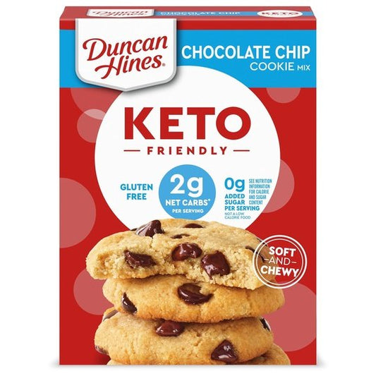 Duncan Hines Keto Friendly Chocolate Chip Cookie Mix, 8.8 oz.