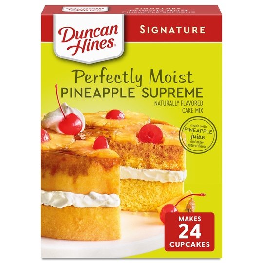 Duncan Hines Signature Perfectly Moist Pineapple Supreme Naturally Flavored Cake Mix, 15.25 oz