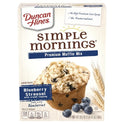 Duncan Hines Simple Mornings Blueberry Streusel Muffin Mix, 20.5 oz Box