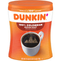 Dunkin 100% Colombian Medium Roast Ground Coffee, 27.5 oz. Canister