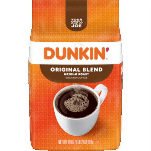 Dunkin' 18 Ounce Original Roast & Ground Coffee Bag
