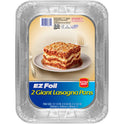 EZ Foil Aluminum Extra Deep Giant Lasagna Pans, 13.5 x 9 x 2.75 inch, 2 Count