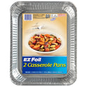 EZ Foil Disposable Casserole Pans, 11.75 x 11.25 inch, 2 Count