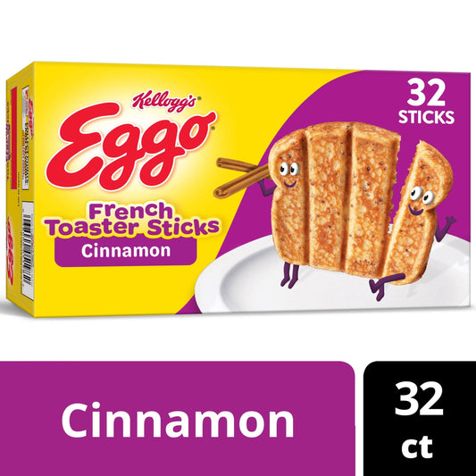 Eggo Cinnamon French Toast Sticks, 12.7 oz, 32 Count (Frozen), Regular