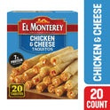 El Monterey Chicken & Cheese Flour Taquitos, 20 oz, 20 Ct (Frozen)