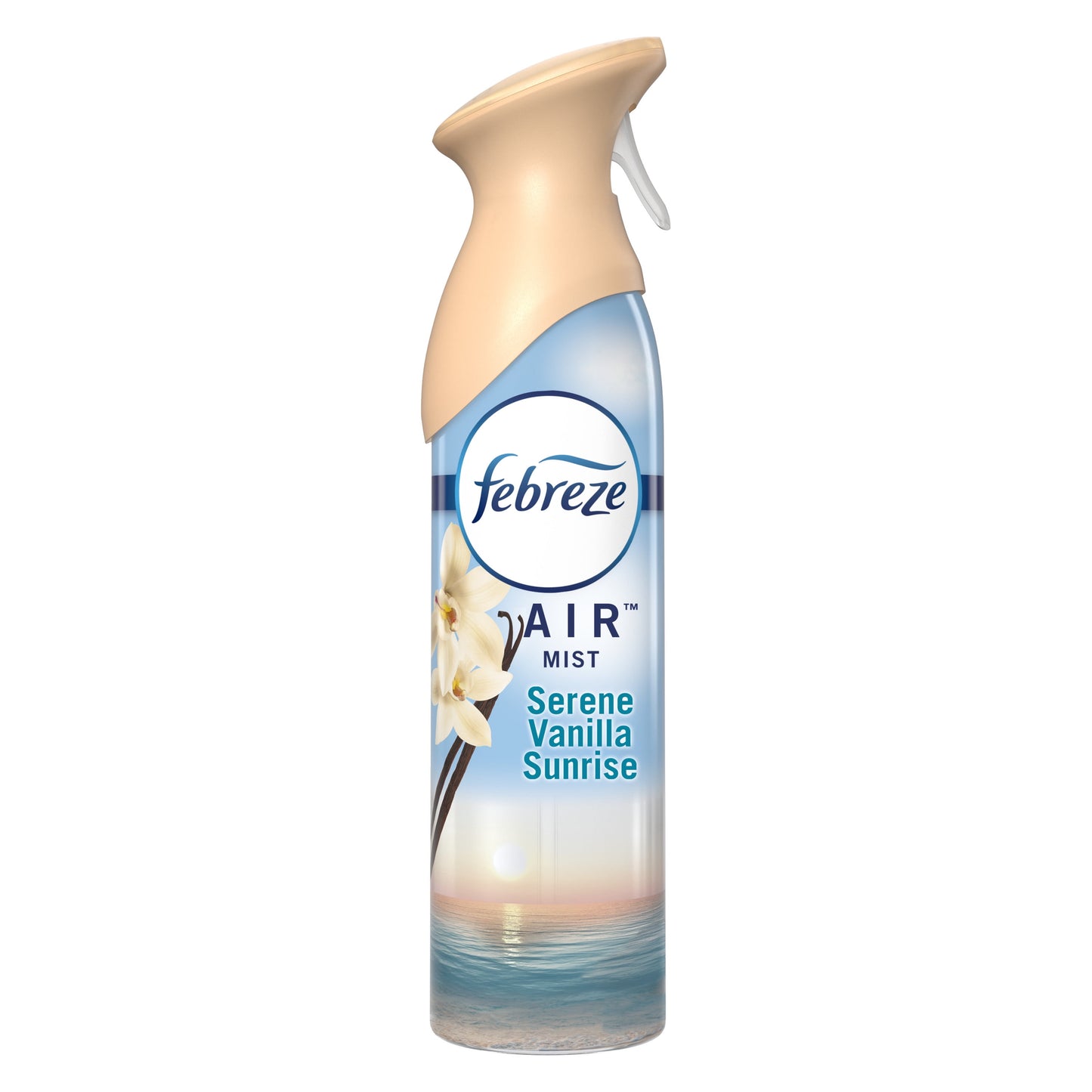 Febreze Air Effects Odor-Fighting Air Freshener Serene Vanilla Sunrise, 8.8 oz. Aerosol Can, Pack of 2