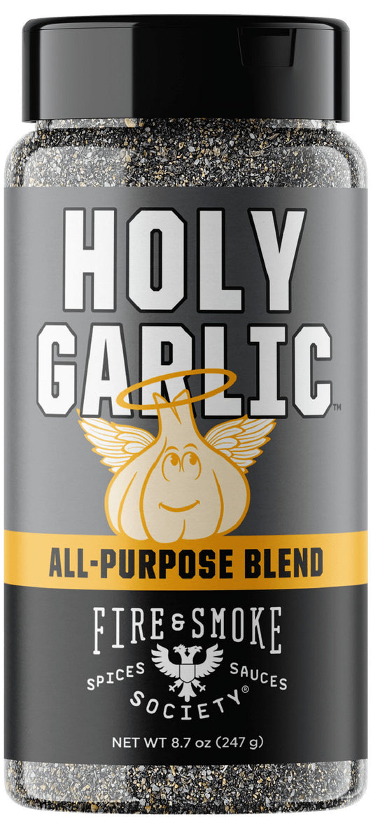 Fire & Smoke Society Holy Garlic All Purpose Seasoning, 8.7 oz