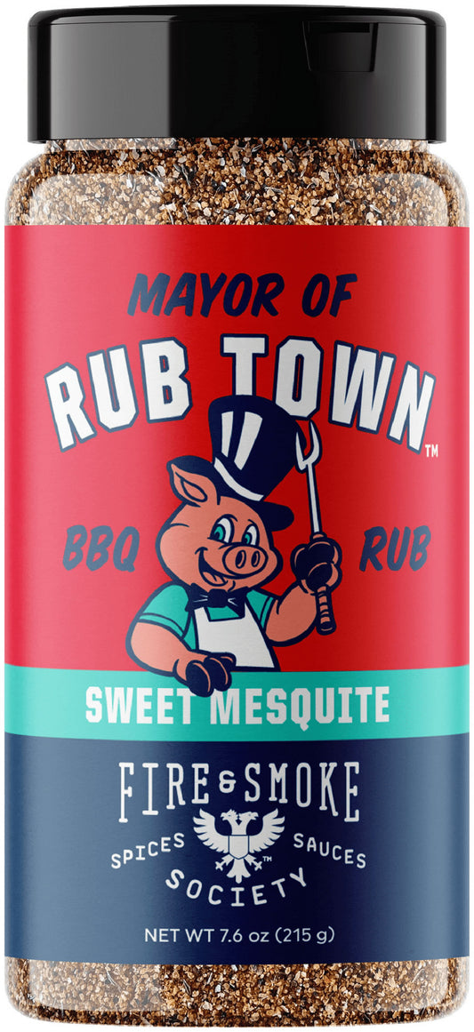 Fire & Smoke Society Mayor of Rubtown Barbecue Seasoning Rub, 7.6 Ounce