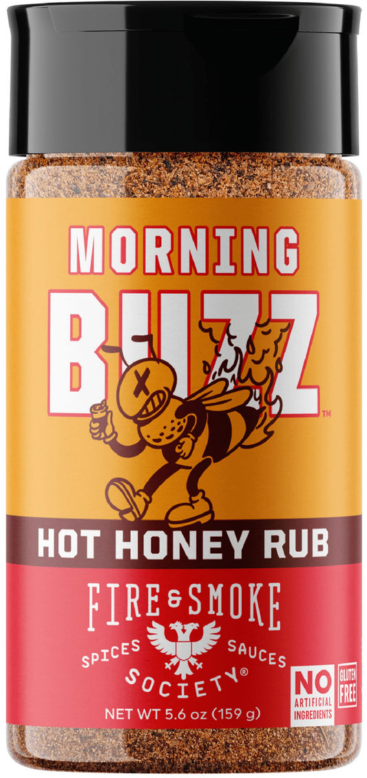 Fire & Smoke Society Morning Buzz Hot Honey Barbecue Rub, 5.6 oz