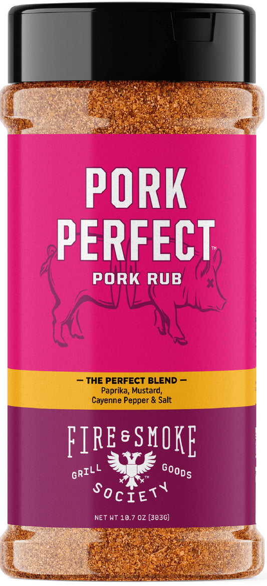 Fire & Smoke Society Pork Perfect Pork Spice Blend, BBQ Rub, 10.7 Ounce