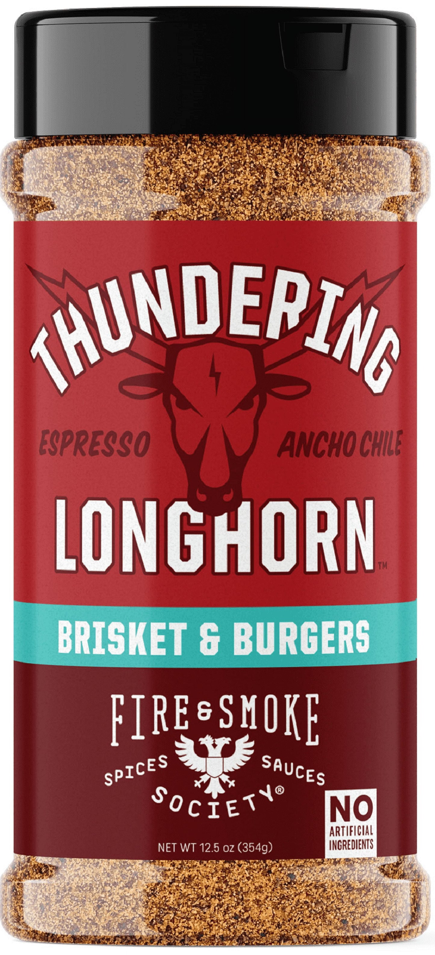 Fire & Smoke Society Thundering Longhorn Steak Seasoning, 12.5 oz