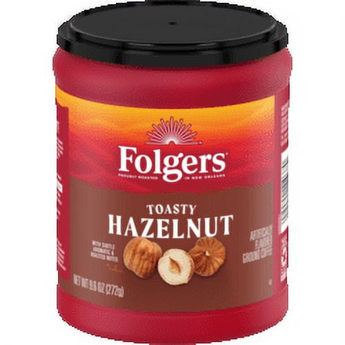 Folgers 9.6 Ounce Toasty Hazelnut Roast & Ground Coffee