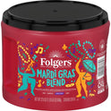 Folgers Mardi Gras Blend Medium-Dark Roast Coffee, 22.6 oz. Canister