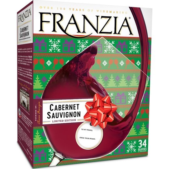 Franzia Vintner Select Cabernet Sauvignon Red Wine, 5 L Bag In Box, ABV 12.50%