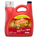Gain Liquid Laundry Detergent, Apple Mango Tango Scent, 107 Loads, 154 fl oz