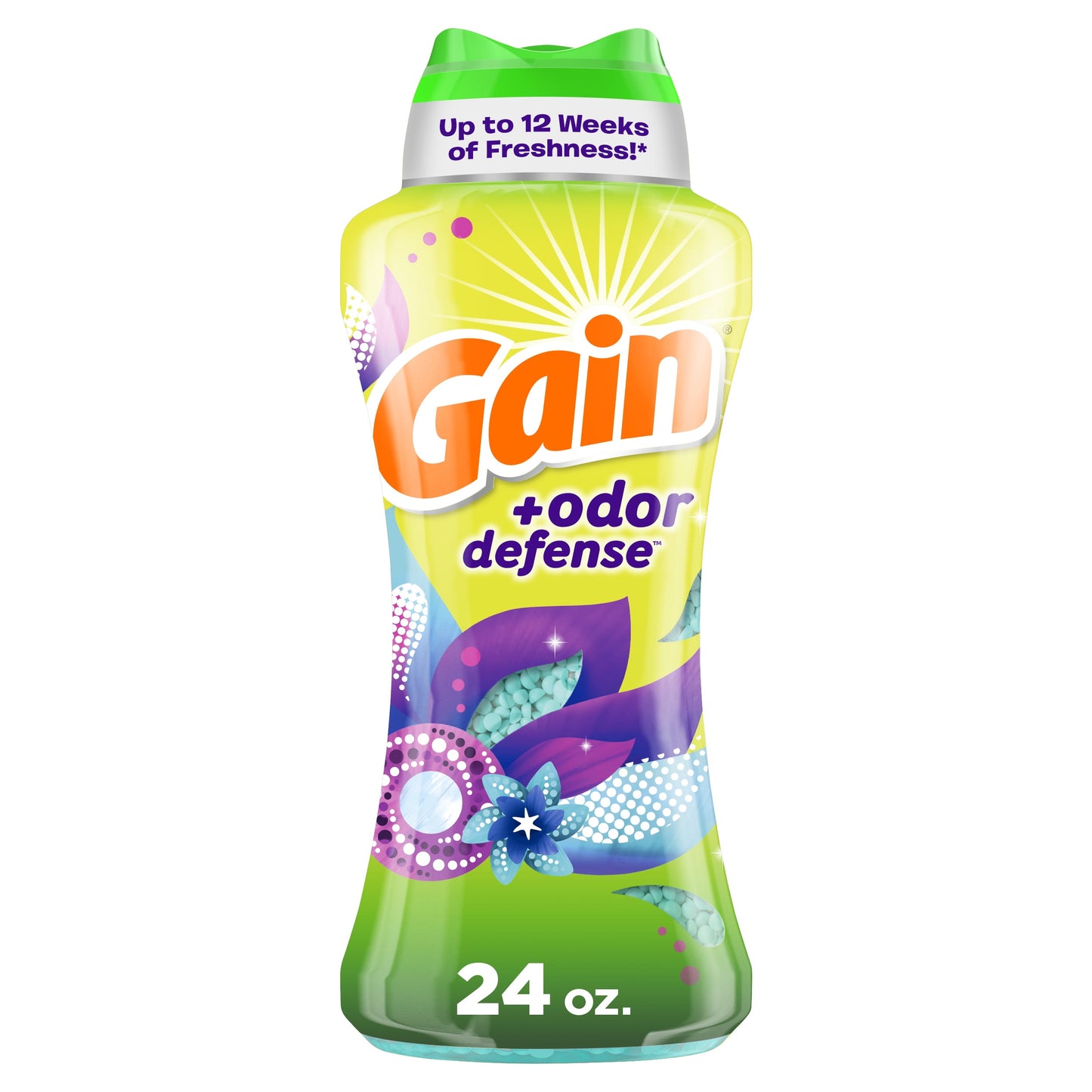 Gain + Odor Defense In-Wash Scent Booster, Super Fresh Blast Scent, 24 oz