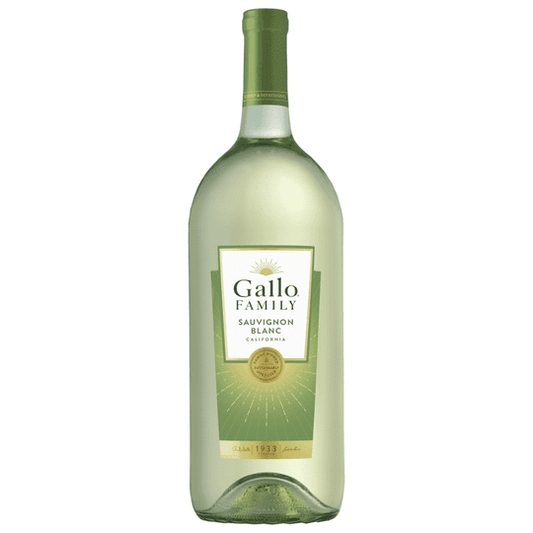 Gallo Family Vineyards Sauvignon Blanc White Wine, California, 1.5 Liter Glass Bottle