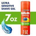 Gillette Fusion Ultra Sensitive Shave Gel for Men, Fragrance Free, 7 oz