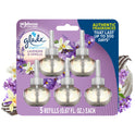 Glade PlugIns Refill 5 ct, Lavender & Vanilla, 3.35 FL. oz. Total, Scented Oil Air Freshener Infused with Essential Oils