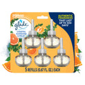 Glade PlugIns Scented Oil Warmer Refills, Glade Plug in refills, Air Freshener, Coastal Sunshine Citrus™, 5 x 0.67 oz