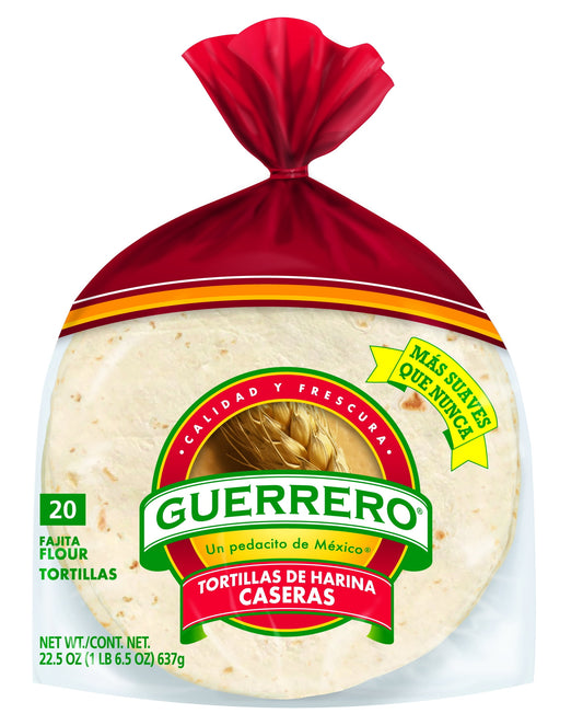 Guerrero Caseras Fajita Flour Tortillas, 20 Count